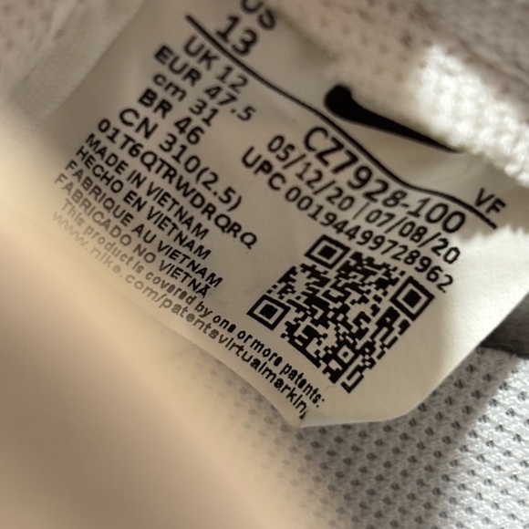 KITH Nike Air Force 1 White with Orange AND Blue Swoosh men’s. - Picture 9 of 16